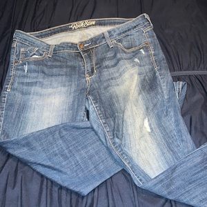 Old Navy distressed The Rock Star jeans